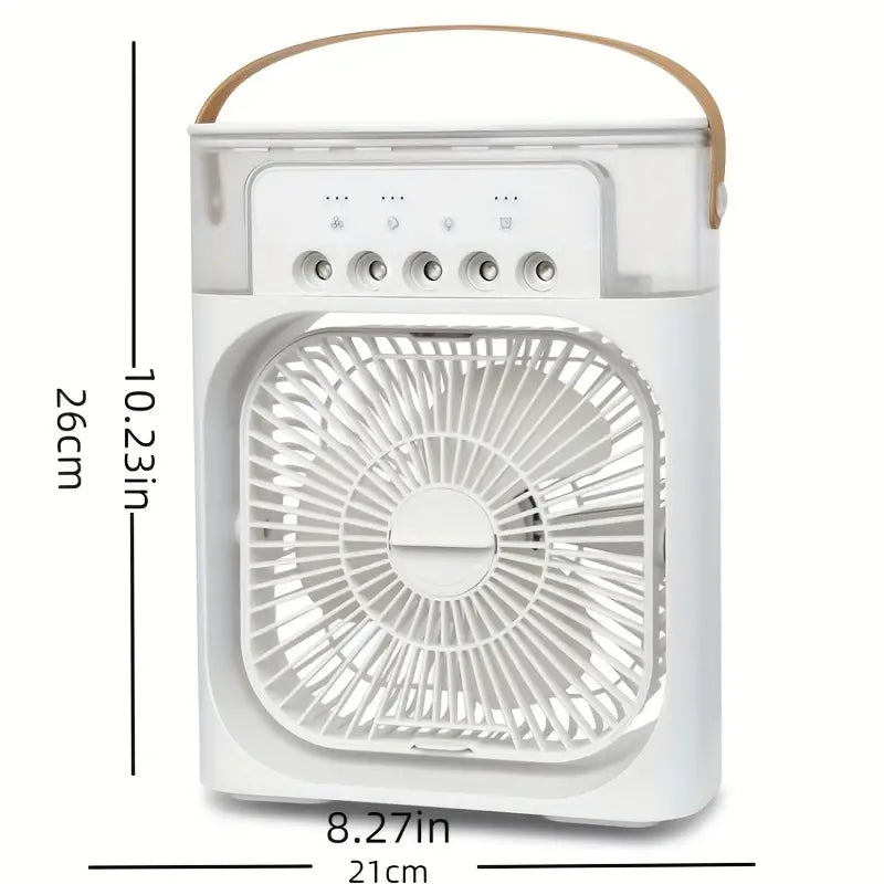 Aire Acondicionado Portátil con Humidificador – Mini Enfriador para Casa