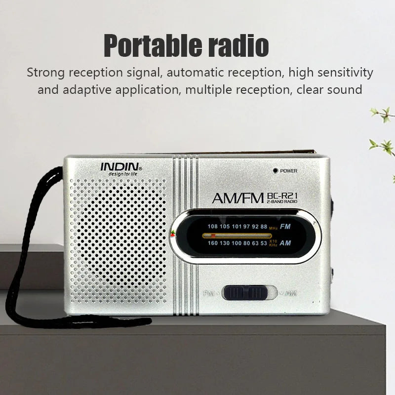 Radio Portátil AM/FM BC-R21 – Compacto y Fácil de Usar