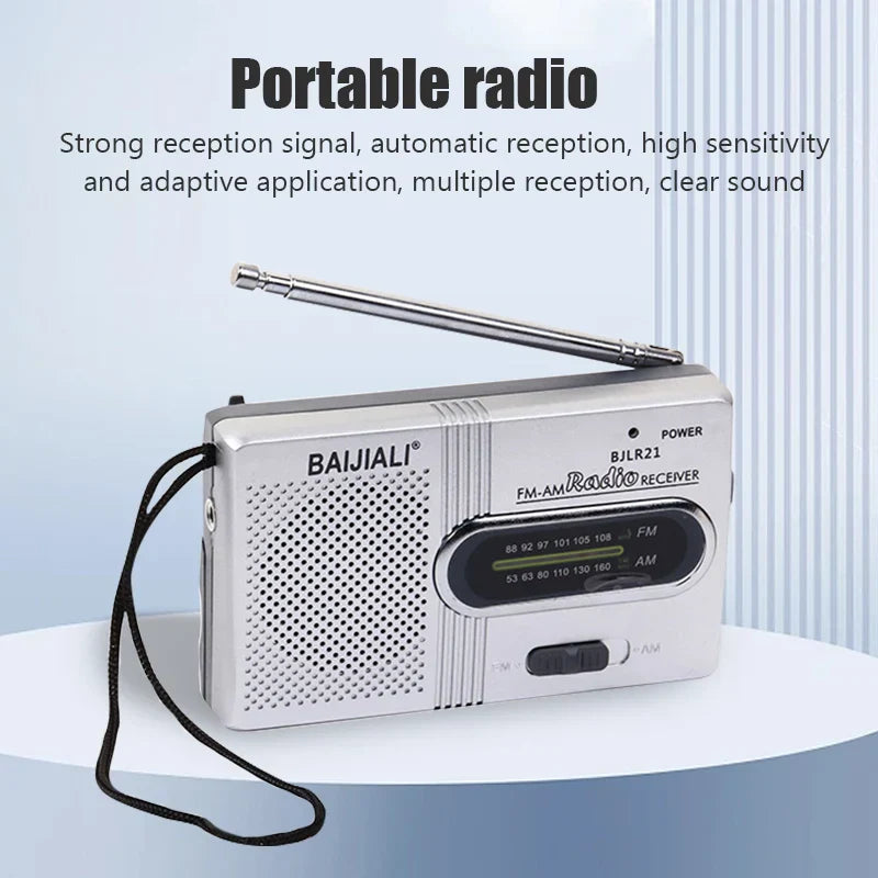 Radio Portátil AM/FM BC-R21 – Compacto y Fácil de Usar