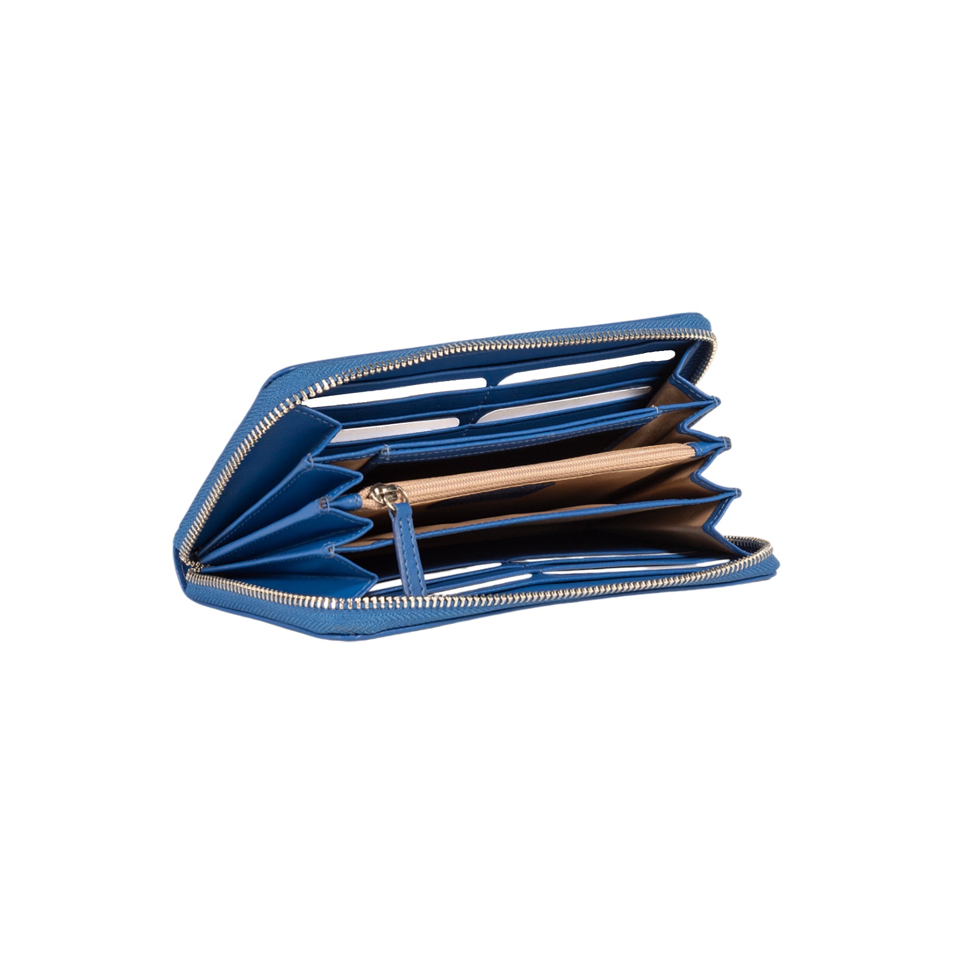 Cartera con Cierre de Piel Italiana – Color Azul Royal | RB1084SCH