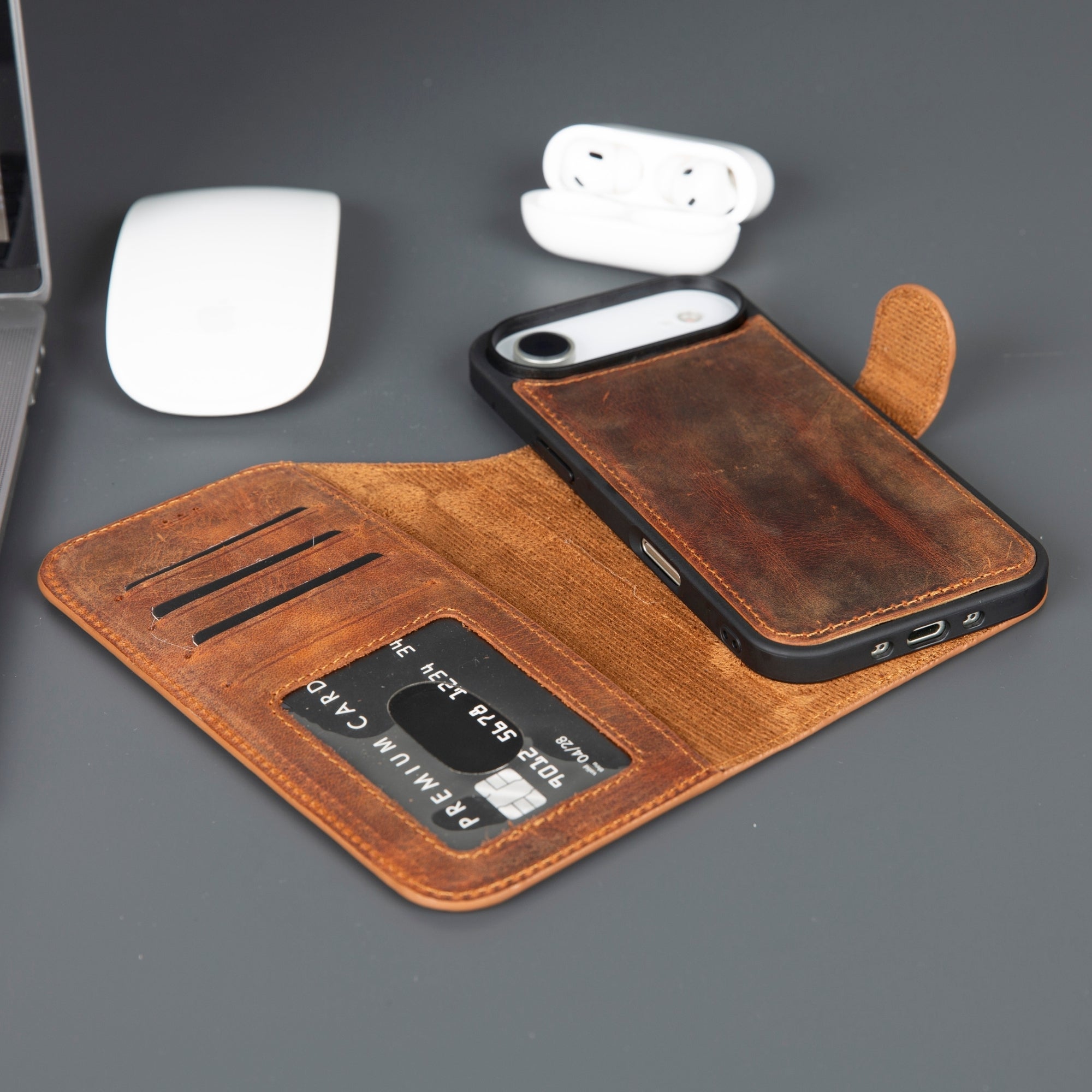Funda Casper con Cartera de Piel y MagSafe – iPhone 17 Air