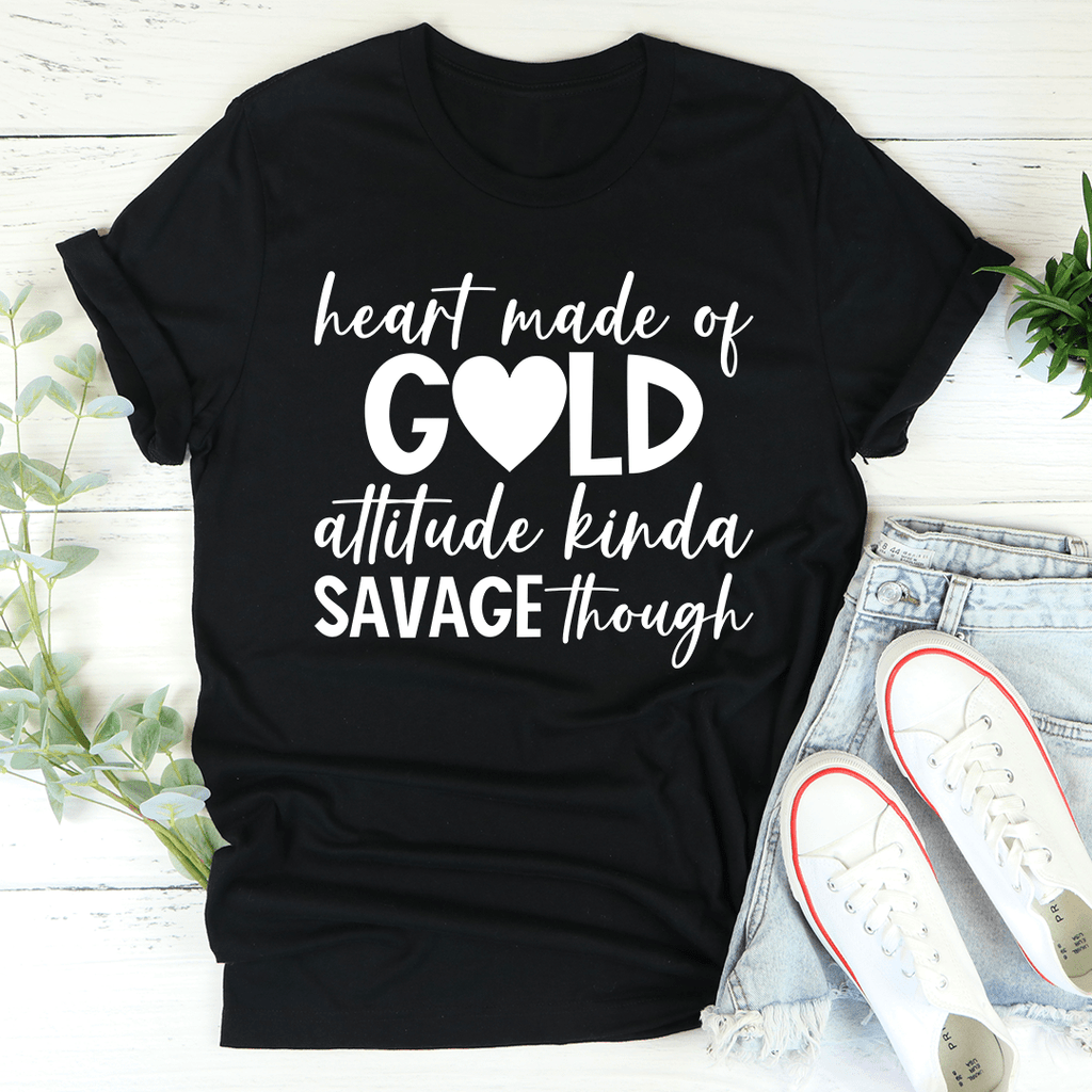 Playera Heart Made Of Gold – Algodón Premium Unisex