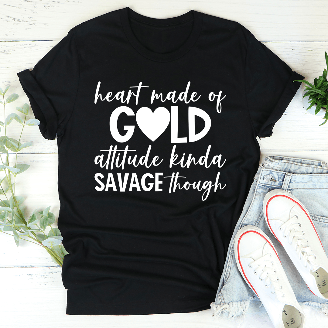 Playera Heart Made Of Gold – Algodón Premium Unisex