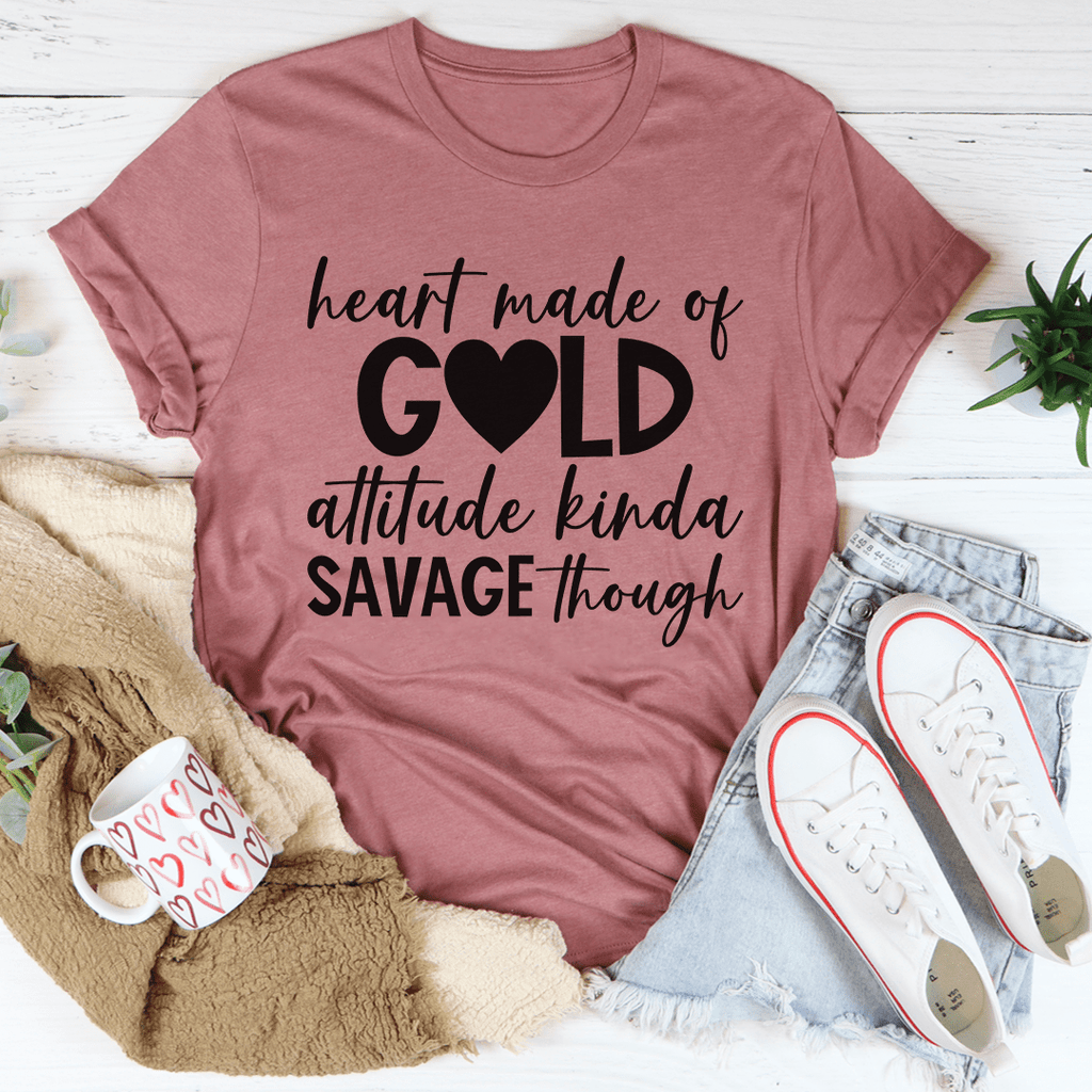Playera Heart Made Of Gold – Algodón Premium Unisex
