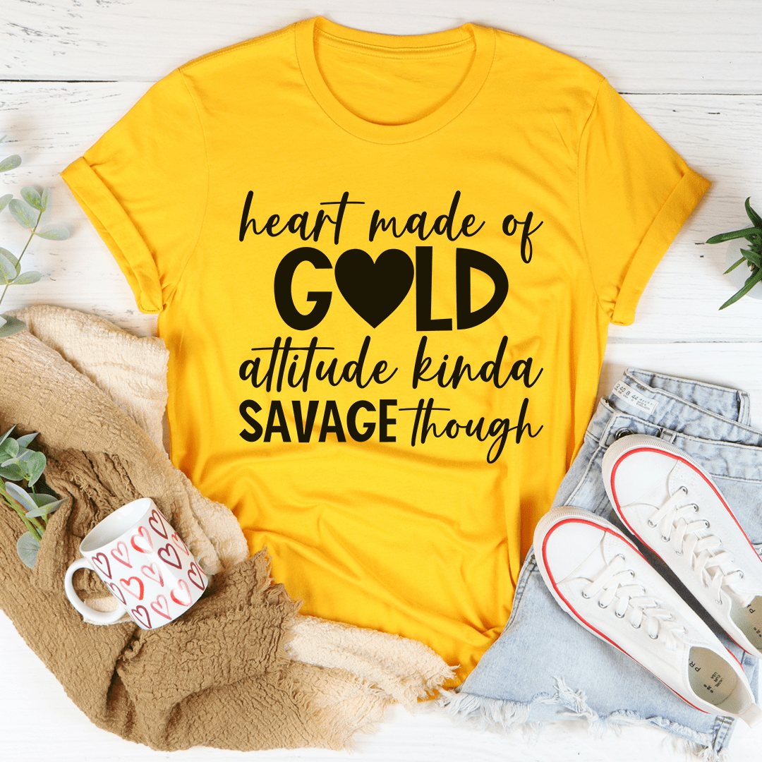 Playera Heart Made Of Gold – Algodón Premium Unisex